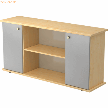 4032062132104 - PRO KAPA SB Sideboard mit Türen - Ahorn Silber mit Knauf Sideboard