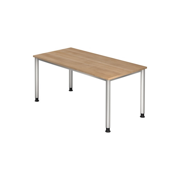 4032062139332 - Schreibtisch Ergonomic Plus H VHS16 N S nuss rechteckig 160x80 cm (BxT) manuell höhenverstellbar 4032062139332 Hammerbacher