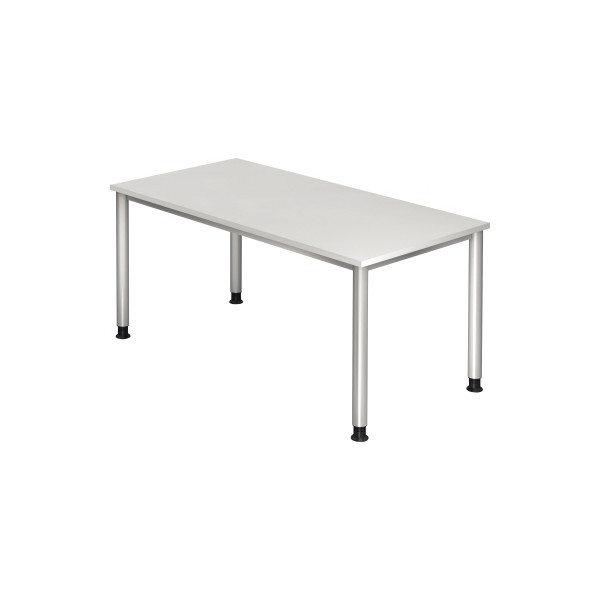 4032062139349 - Schreibtisch Ergonomic Plus H VHS16 W S weiß rechteckig 160x80 cm (BxT) manuell höhenverstellbar 4032062139349 Hammerbacher