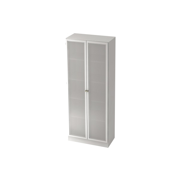 4032062140512 - Büro-Flügeltürenschrank mit Glastüren BxTxH 800x420x2004 mm 5 oh 4 Böden weiß