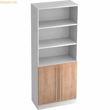 4032062146965 - PRO SIGNA G 7700 RE - 5 OH Weiß Nussbaum Schrank Relinggriff Kunststoff