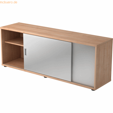 4032062147252 - Sideboard 160x40x596cm Nussbaum silber