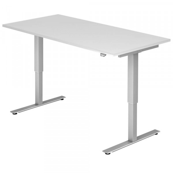 4032062151952 - Schreibtisch Ergonomic Aktiv XMST VXMST16 W S ergonomisch weiß rechteckig 160x80 cm (BxT) elektrisch höhenverstellbar 4032062151