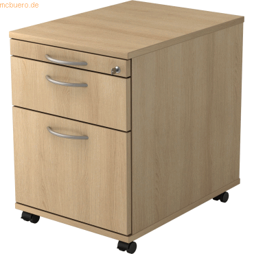 4032062162965 - PRO SIGNA AC20 BM - Rollcontainer Holz Eiche mit Hängeregistratur Bogengriff Metall 4032062162965 - PRO SIGNA AC20 BM - Rollcontainer Holz Eiche mit Hängeregistratur Bogengriff Metall