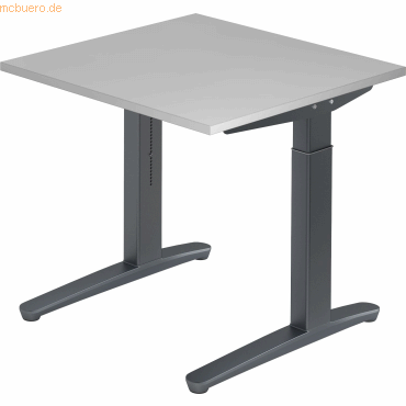 4032062171981 - PRO XTRA XB 8 GG Schreibtisch - Grau 80 x 80 höhenverstellbar