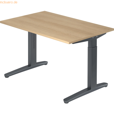 4032062172339 - PRO XTRA XB 12 GG Schreibtisch - 120 x 80 Eiche höhenverstellbar