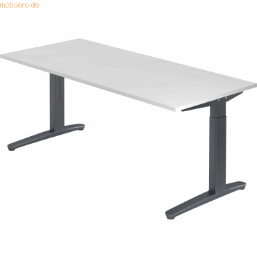 4032062172650 - PRO XTRA XB 19 GG Schreibtisch - Weiß 180 x 80 höhenverstellbar