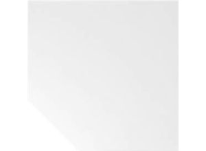 4032062173220 - Trapezplatte Breno Verbindungsplatte für Schreibtische Breno mit Stützfuß L 1200 x B 1200 mm Spanplatte Weiß Graphit