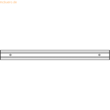 4032062173565 - Orga-Schiene 120cm ohne Halterung silber