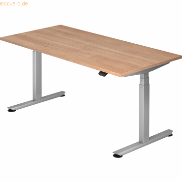 4032062176139 - Sitz-Steh-Schreibtisch elektrisch 160x80 -127cm Nussbaum Si 4032062176139 - Sitz-Steh-Schreibtisch elektrisch 160x80 -127cm Nussbaum Si