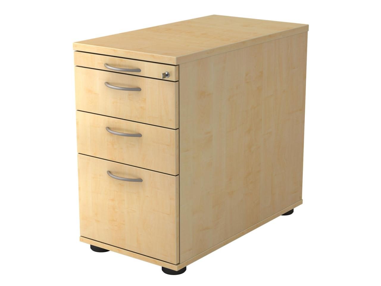 4032062194515 - Solid SC40 Standcontainer ahorn 4 Auszüge Stahl-Bügelgriff chrom 428 x 800 x 720 - 760 cm