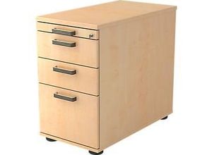 4032062194522 - Standcontainer TOPAS LINE 2 Schübe 1 Hängeregistraturauszug 1 Utensilienauszug abschließbar B 428 x T 800 x H 720-760 mm Ahorn-Dekor Ahorn-Dekor