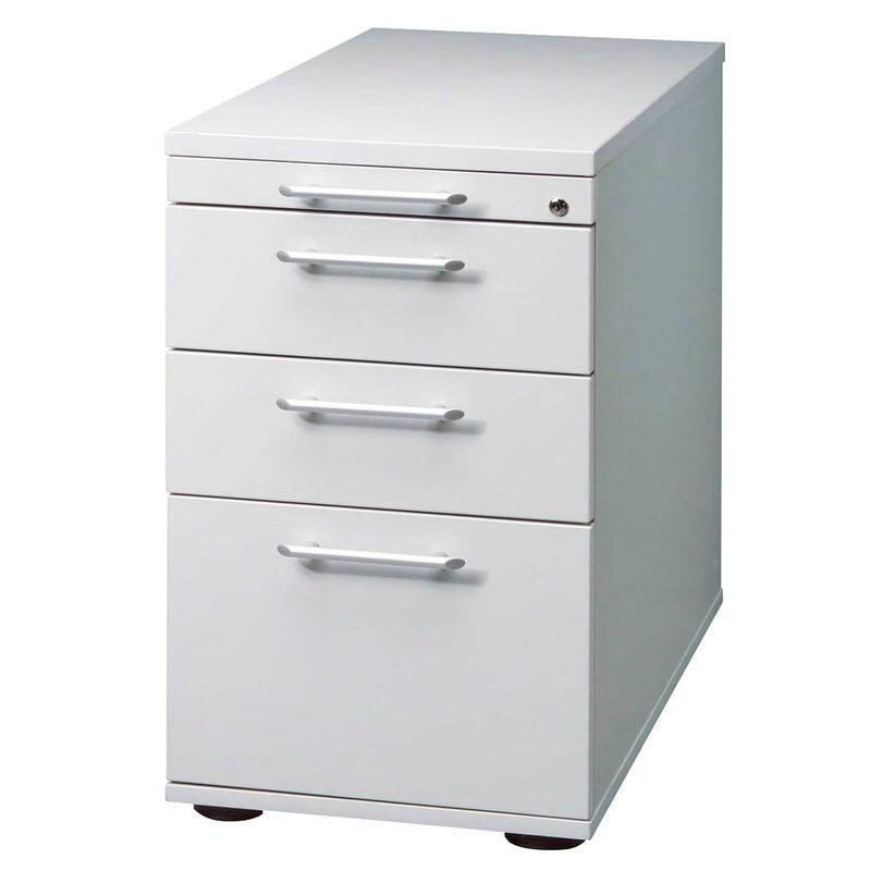 4032062194539 - Prokura Standcontainer lichtgrau 4 Auszüge 428 x 800 x 720 - 760 cm