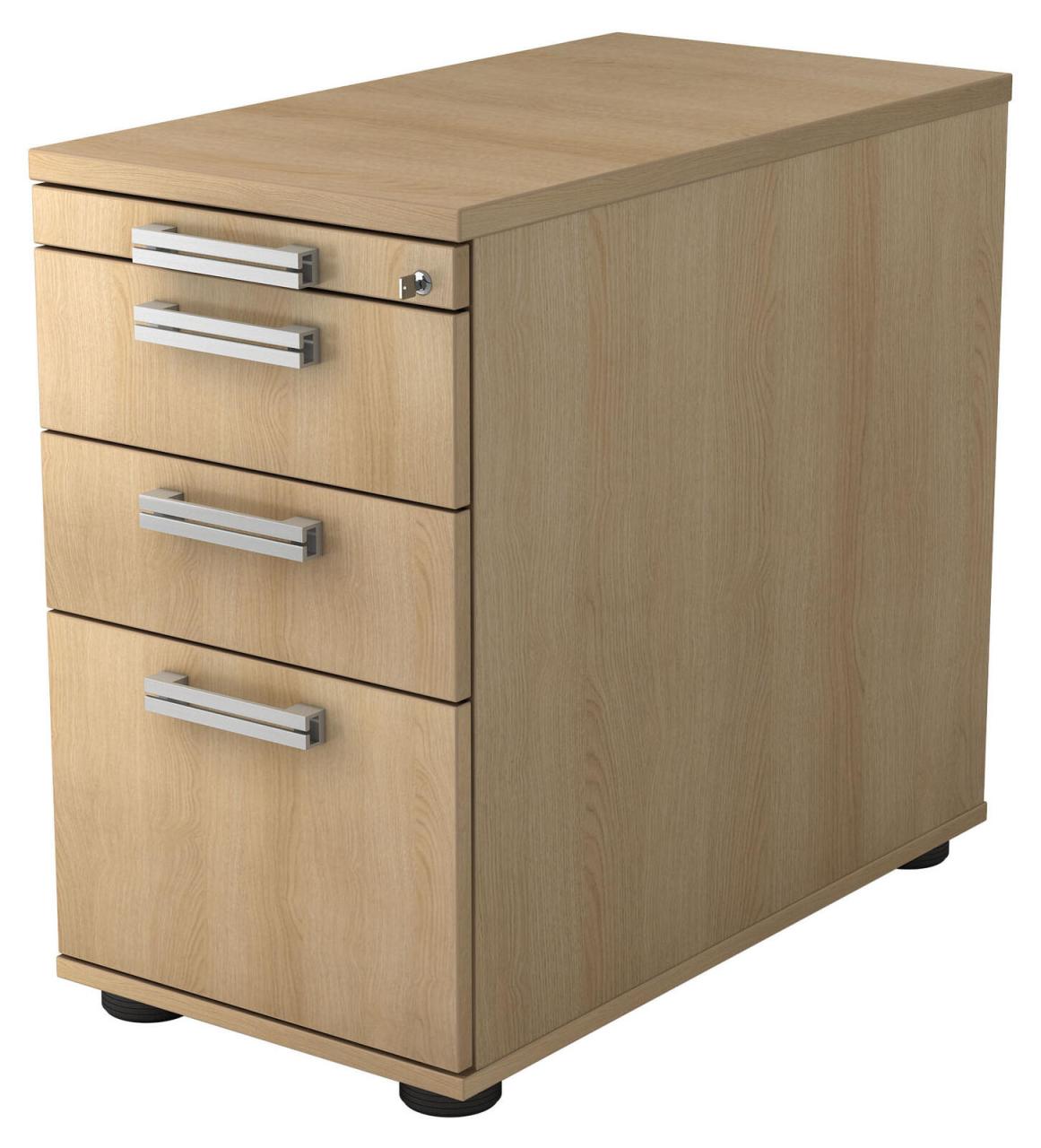 4032062278604 - Akandia Standcontainer eiche 4 Auszüge 428 x 800 x 720 - 760 cm