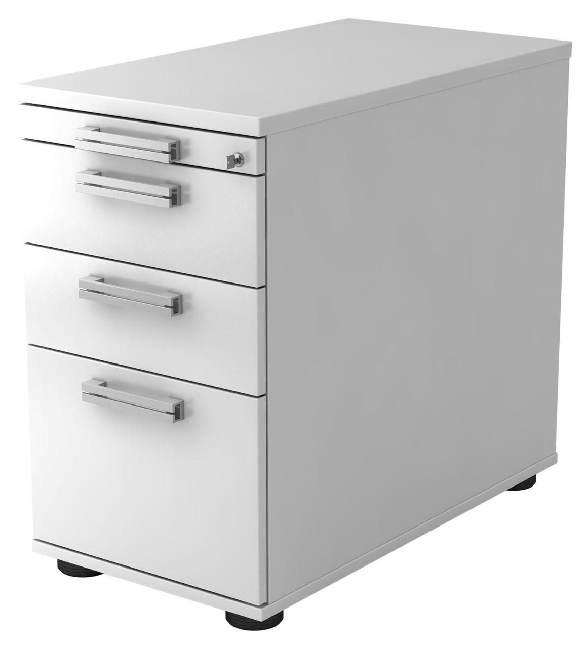 4032062278789 - Akandia Standcontainer weiß 4 Auszüge 428 x 800 x 720 - 760 cm