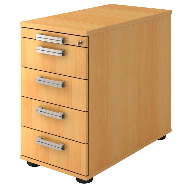 4032062279274 - Akandia Standcontainer buche 5 Auszüge 428 x 800 x 720 - 760 cm