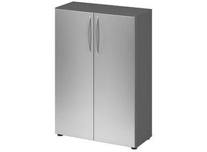 4032062305218 - HAMMERBACHER Aktenschrank 4550 V4550 G S BM grafit silber 2 Fachböden 800 x 346 x 1144 cm