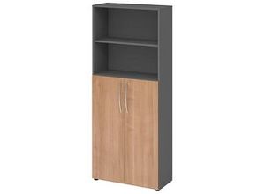 4032062305423 - Regalschrank 4770 V4770 G N BM nein 5 OH grafit nussbaum 4032062305423 Hammerbacher