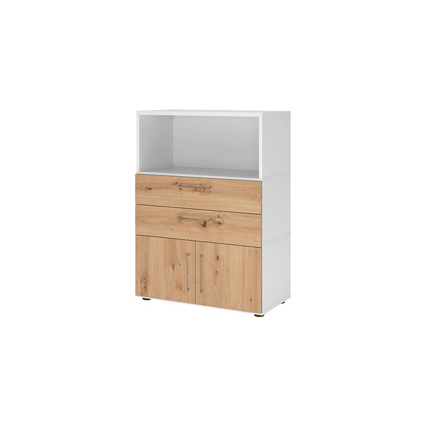 4032062308011 - Regalschrank FlexWall VFW38K1KGWRBS weiß asteiche 2 Fachböden 800 x 400 x 1098 cm 4032062308011 Hammerbacher