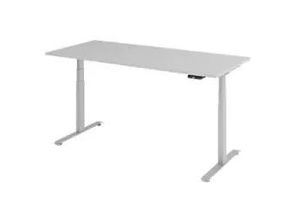 4032062320518 - Base Lite elektrisch höhenverstellbarer Schreibtisch lichtgrau rechteckig T-Fuß-Gestell silber 1800 x 800 cm