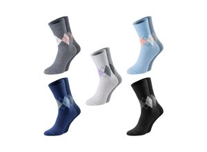 4032071379637 - Chili Lifestyle Damen Socken LADY DIAMOND Karo 10 Paar Baumwolle Weichbund