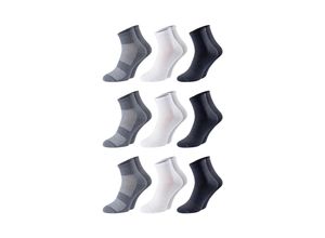 4032071655410 - Chili Lifestyle Quarter Socken FITNESS AirGrip 9 Paar Baumwolle Weichbund