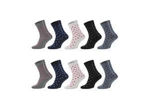 4032071810512 - Chili Lifestyle Punkte Socken Damen 10 Paar Weichbund Baumwolle