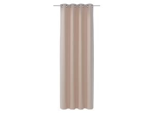 4032107166972 - Vorhang Accoustic Gardinen Gr 260 cm Ösen 145 cm beige (naturfarben) Ösen Gardine