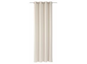 4032107171068 - Vorhang Thermal Black out Gardinen Gr 260 cm Ösen 145 cm beige (natur) Ösen Gardine