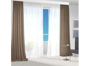 4032107194036 - Vorhang VHG Una Gardinen Gr 180 cm Kräuselband 140 cm braun (kaffee) Kräuselband 4032107194036 - Vorhang VHG Una Gardinen Gr 180 cm Kräuselband 140 cm braun (kaffee) Kräuselband