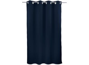 4032107224351 - Verdunkelungsvorhang VHG Leon1 Gardinen Gr 245 cm Ösen 145 cm blau (dunkelblau) Ösen