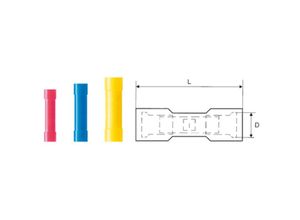 4032248410354 - Weidmuller - Weidmüller 9200510000 Stoßverbinder 4 mm² 6 mm² Vollisoliert Gelb 100 St