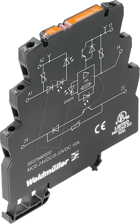 4032248716173 - MOS 24-5-33 10A - Halbleiterrelais 1 NO 5 - 33 V DC   24 V DC 10 A