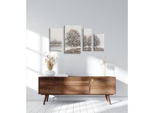 4032295093067 - Ölgemälde BÖNNINGHOFF beige (farbe bild(er) beige wei) B124cm H70cm T3cm Canvas Holz Bilder jedes Bild ein Unikat