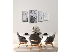 4032295093074 - Ölgemälde BÖNNINGHOFF weiß (farbe bild(er) weiß grau) B124cm H70cm T3cm Canvas Holz Bilder jedes Bild ein Unikat