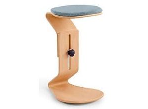 4032376010198 - Bewegungshocker Ercolino höhenverstellbar mit flachem Sitz Buche blau