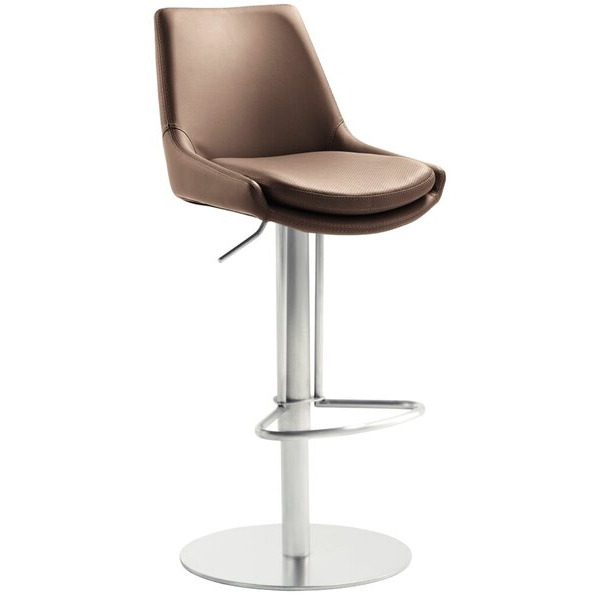 4032376525838 - Hochstuhl myKLEO mocca Gestell edelstahl gebürstet Tellerfuß 4032376525838 Mayer