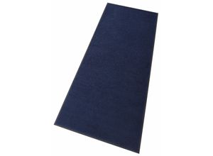 4032445006343 - Läufer WASH+DRY BY KLEEN-TEX Original Uni Teppiche Gr B L 120 cm x 180 cm 9 mm 1 St blau (marineblau) Küchenläufer Schmutzfangläufer Schmutzfangteppich Schmutzmatte rutschhemmend