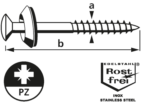 4032526035026 - Spenglerschraube 45x35 mm PZ2 25 Stück