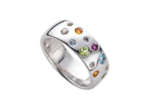 4032547018909 - Fingerring LADY Fingerringe Gr 16 Glas-Silber 925 (Sterlingsilber) silberfarben (silber 925) Damen Fingerringe