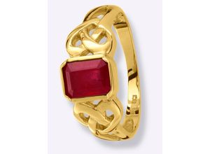 4032547019531 - Fingerring LADY Fingerringe Gr 16 Metall-Metall goldfarben (gelbgold 375) Damen Fingerringe