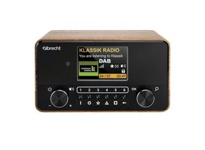 4032661278661 - DR 866 Tischradio DAB+ FM AUX Bluetooth® DAB+ UKW Fühlbare Tasten Sprachausgabe Weckfunktion Walnuss