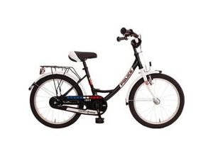 4033365884349 - Kinderfahrrad Police Tiefeinsteiger 18 Zoll schwarz weiß