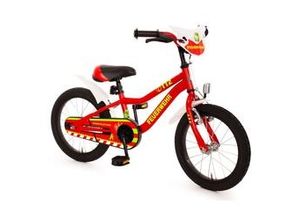 4033365990255 - 16 Kinderfahrrad Kuma Feuerwehr rot weiß gelb-refl