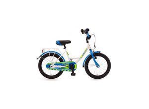 4033365994352 - Kinderfahrrad POLIZEI kristall-weiß blau neon 16 - versch Ausführungen