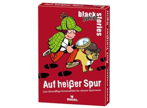 4033477900890 - Rätselkarten BLACK STORIES JUNIOR - AUF HEIßER SPUR