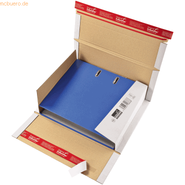4033657008668 - Ordnerversandkarton CP05551 weiß für 1 Ordner 35-80mm innen 320x290x35-80mm Kraftliner Wellpappe 1-wellig 4033657008668 Colo