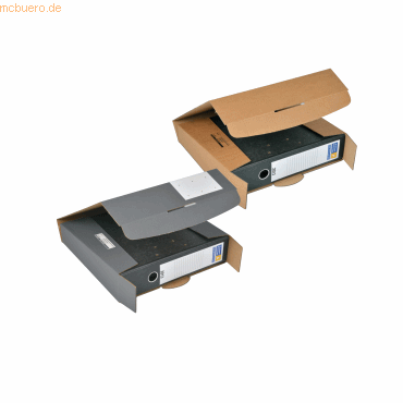 4033657009672 - Ordnerversandkarton CP05888 grau für 1 Ordner 80mm innen 322x288x80mm Wellpappe 1-wellig 4033657009672 ColomPac 4033657009672 - Ordnerversandkarton CP05888 grau für 1 Ordner 80mm innen 322x288x80mm Wellpappe 1-wellig 4033657009672 ColomPac