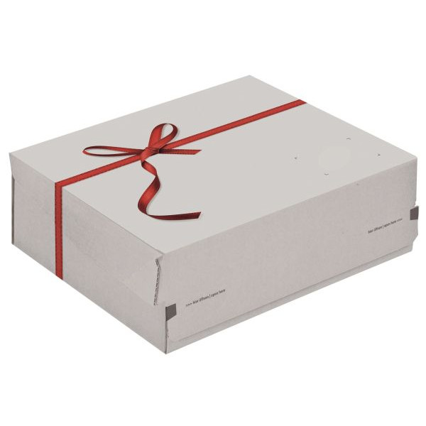 4033657964063 - Versandkarton Geschenkbox Medium CP06896 02 30011648 weiß für Geschenke innen 363x290x125mm Wellpappe 4033657964063 ColomPac