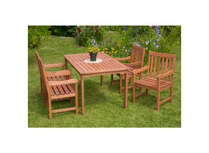 4033662994246 - Tischgruppe Santos 5-tlg mit 4 Sessel und Tisch 150x90cm 4033662994246 - Tischgruppe Santos 5-tlg mit 4 Sessel und Tisch 150x90cm